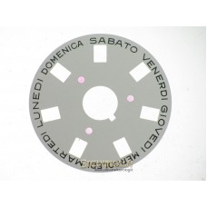 White italian Rolex Day wheel calibre 1555 / 1556 ref. B8017-204-K1 nuovo n. 823